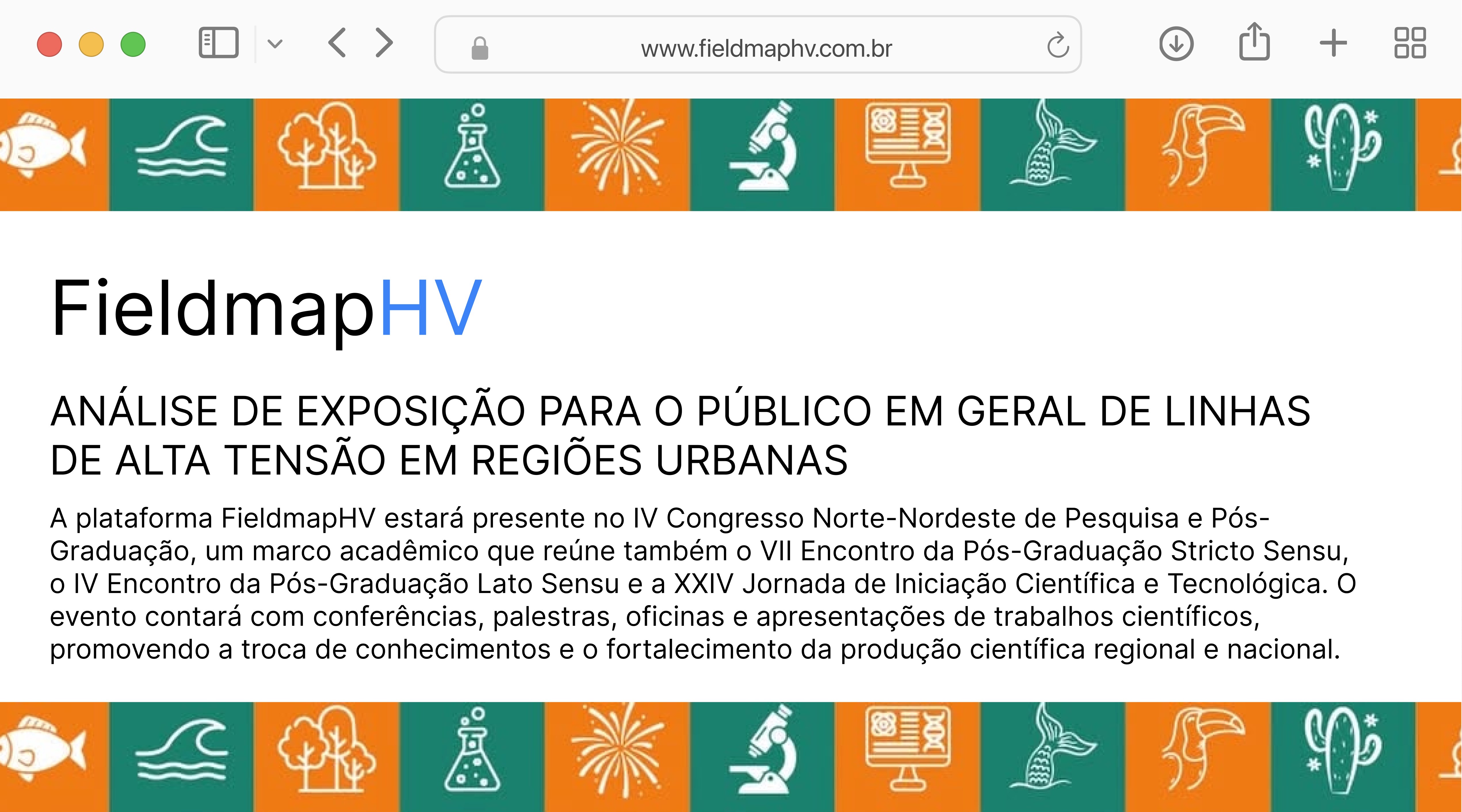 Eduardo Henrique Loureto Borges apresentando o projeto no IV Congresso Norte-Nordeste